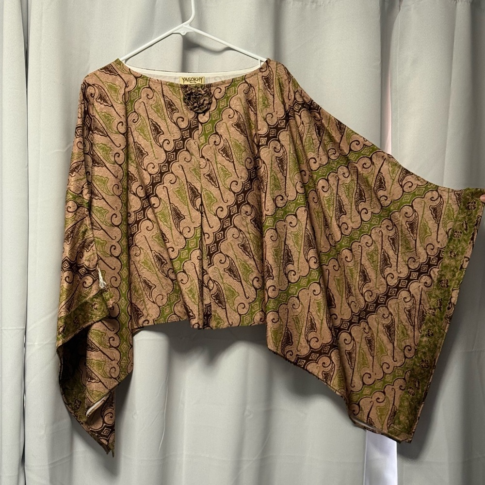 Bohemian Patterned Poncho Top